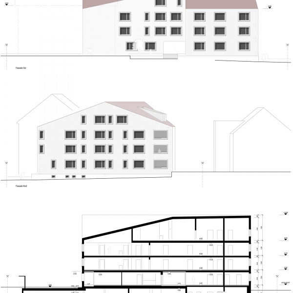 056-Neubau Fassade Nord_ Ost Schnitt B-B